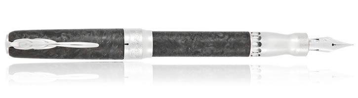 Pineider Mystery Filler Fountain Pens in Forged Carbon