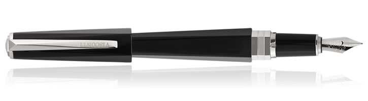 Visconti Pentagon Fountain Pens in Black