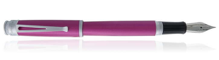 Retro 51 Frosted Metallic Fountain Pens in Orchid