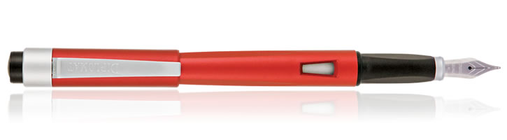 Diplomat Magnum Soft Touch Fountain Pens in Burned Red
