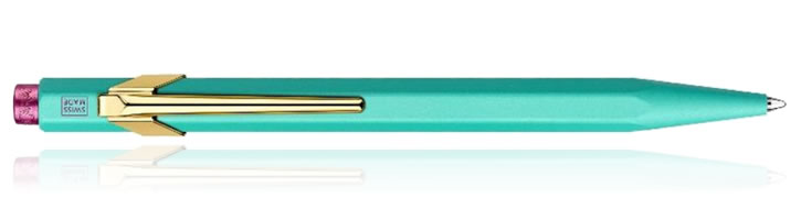 Caran d'Ache 849 Claim Your Style Ballpoint Pens in Turquoise