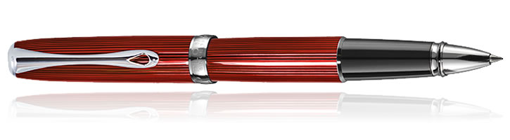 Diplomat Excellence A2 Rollerball Pens in Skyline Red