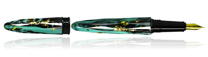 Benu Briolette Fountain Pens in Island Breeze
