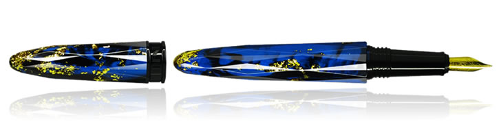 Benu Briolette Fountain Pens in Jewel Blue