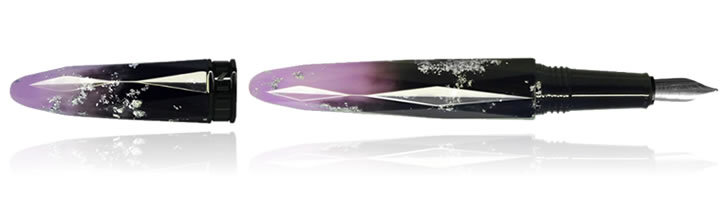 Benu Briolette Fountain Pens in Luminous Orchid