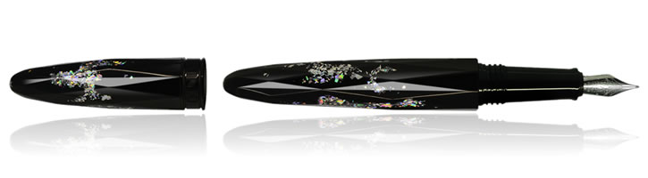 Benu Briolette Fountain Pens in Storm