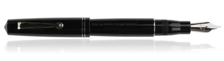 Leonardo Officina Italiana Momento Zero Fountain Pens in Black Glossy
