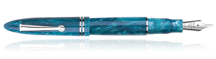 Leonardo Officina Italiana Furore Fountain Pens in Emerald Blue