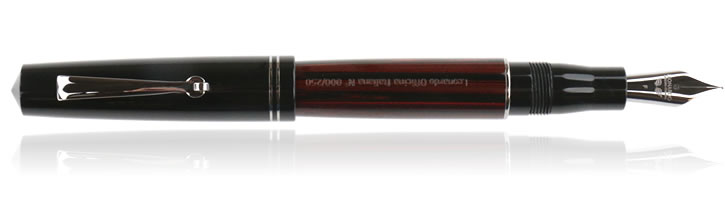 Leonardo Officina Italiana Exclusive Momento Zero Fountain Pens in Rosewood Ebonite Black