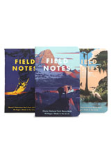 Field Notes National Parks Memo & Notebooks in Glacier-Hawaii Volcanoes-Everglades