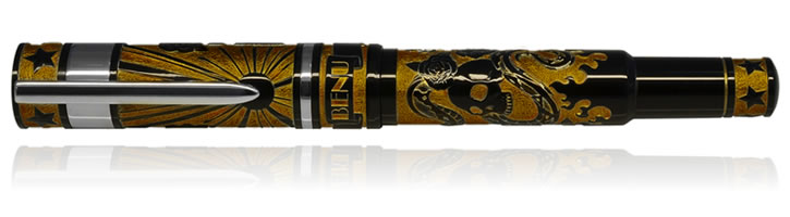 Benu Tattoo Fountain Pens in Yellow Tattoo