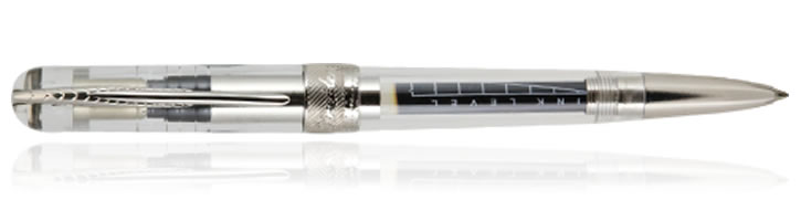Pineider Avatar UR Demonstrator Ballpoint Pens in Clear