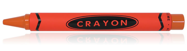 ACME Studios Crayon Rollerball Pens in Orange