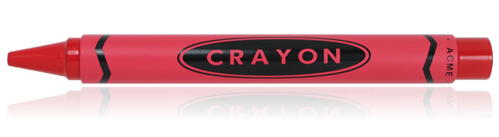 ACME Studios Crayon Rollerball Pens in Red