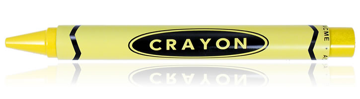ACME Studios Crayon Rollerball Pens in Yellow