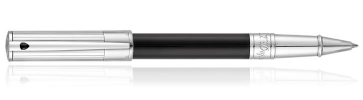 Noir Chrome S.T. Dupont D-Initial Rollerball Pens