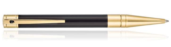 Black Gold S.T. Dupont D-Initial Ballpoint Pens