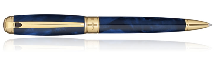 S.T. Dupont Line D Large Ballpoint Pens in Atelier Blue Laquer