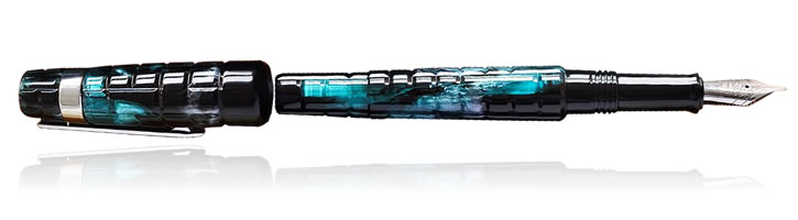 Benu Turquoise Tessera Fountain Pen Fine Point NEW in box BENU-1220510-F 