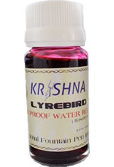 Rose Red Krishna Lyrebird Waterproof Bottled Ink(30ml) Fountain Pen Ink