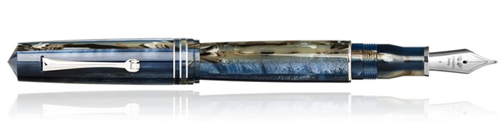 Leonardo Officina Italiana Momento Zero Grande Fountain Pens in Dark Hawaii