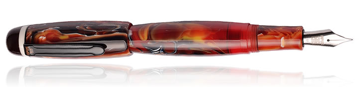 Opus 88 Bela Fountain Pens in Red