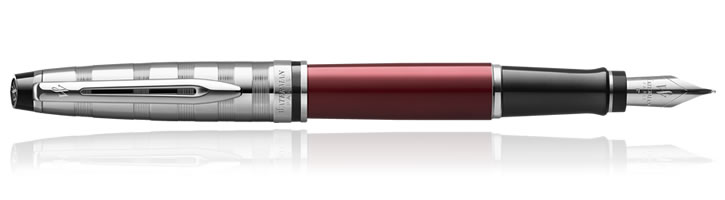Waterman Expert Fountain Pens in Red Deluxe