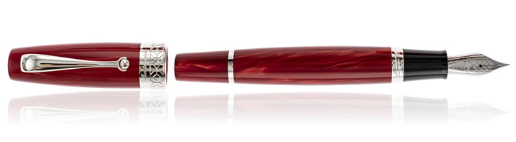 Montegrappa Miya 450 Limited Edition Fountain Pens in Red