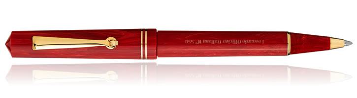 Leonardo Officina Italiana Momento Zero Ballpoint Pens in Coral
