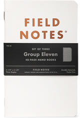 Group Eleven 3 Pack Field Notes Group Eleven Memo & Notebooks