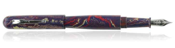 Ranga 4C Fountain Pens in Blue Pink Yellow