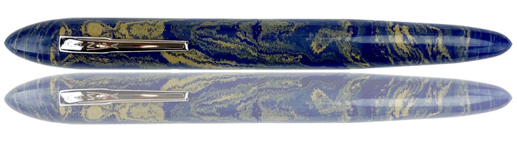 Blue White Premium Ebonite Ranga 9B Fountain Pens