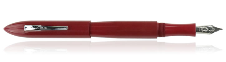 Crimson Red Ebonite Ranga 9B Fountain Pens