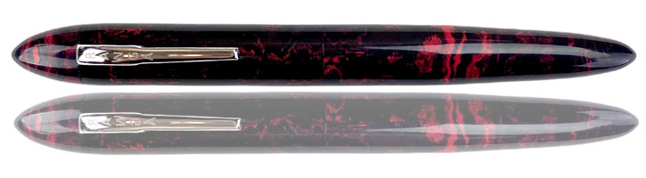 Red Black Premium Ebonite Ranga 9B Fountain Pens