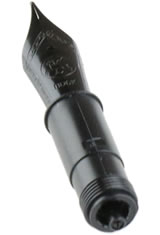 Bock #6 Fountain Pen Nibs in Black Steel Medium