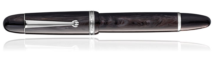 Penlux Masterpiece Grande Fountain Pens in Black Wave / 18K nib