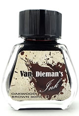 Oakwood Brown Van Dieman's Ink Original Fourteen Colours of Tasmania(30ml) Fountain Pen Ink