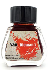 West Coast Sunset Tangerine Van Dieman's Ink Original Fourteen Colours of Tasmania(30ml) Fountain Pen Ink