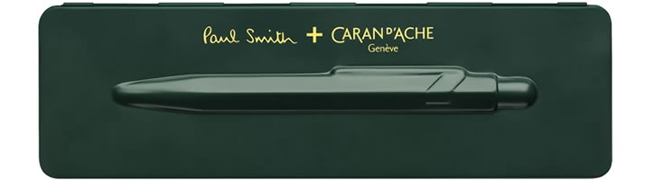 Caran d'Ache 849 Paul Smith Edition 3 Ballpoint Pens in Racing Green