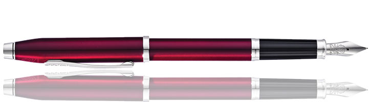 Cross Century II Fountain Pens in Translucent Plum / Rhodium trim