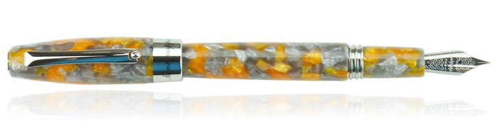 Montegrappa Fortuna Grigio Arancio Fountain Pens