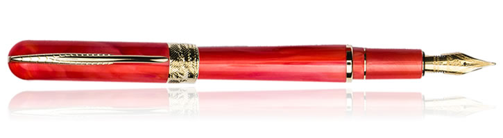 Pineider Avatar UR Deluxe Fountain Pens in Devil Red