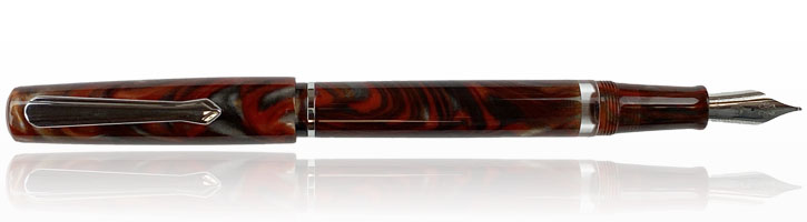 Narwhal Schuylkill Fountain Pens in Rockfish Red