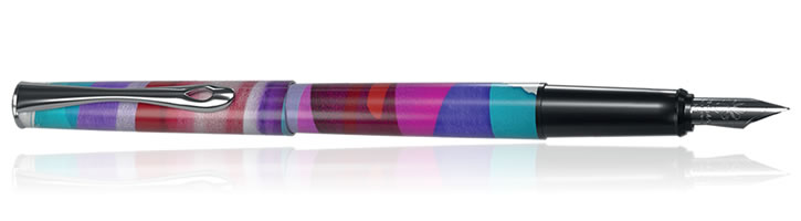 Diplomat Esteem MadC Fountain Pens in Violet Caneva