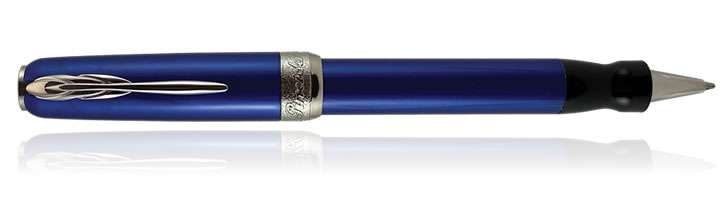 Pineider Full Metal Jacket Rollerball Pens in Lightning Blue