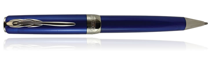 Pineider Full Metal Jacket Ballpoint Pens in Lightning Blue