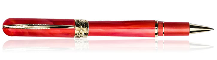 Pineider Avatar UR Deluxe Rollerball Pens in Devil Red