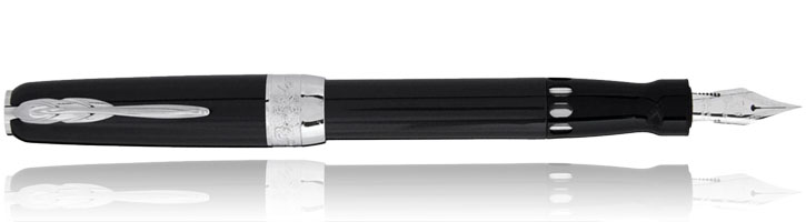 Pineider Full Metal Jacket (Gold Nib) Fountain Pens in Midnight Black