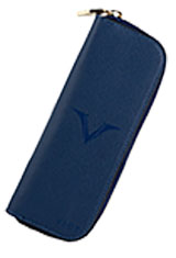 Visconti Double Pen Carrying Cases in Blue