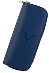 Visconti Four Pen Carrying Cases in Blue